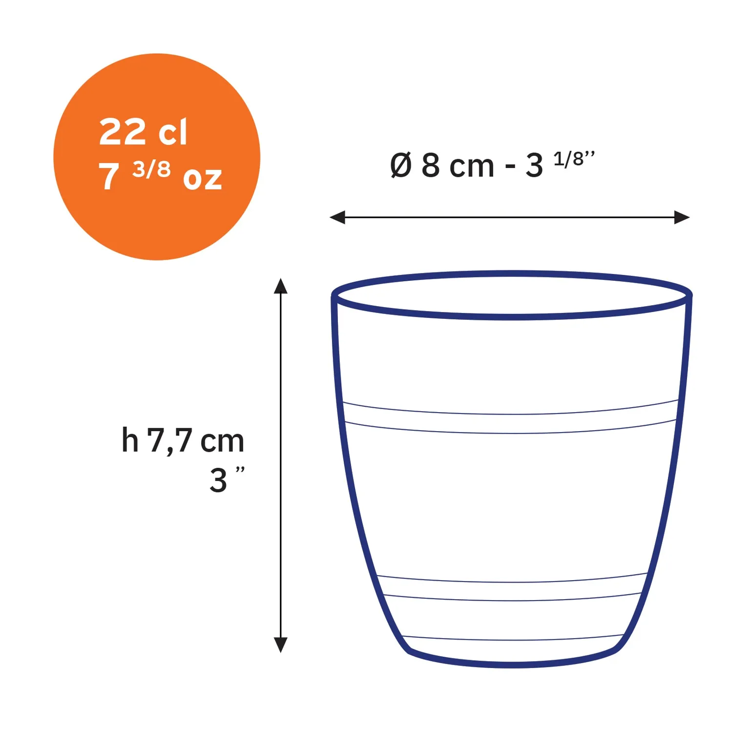Glass Tumblers - Set of 6