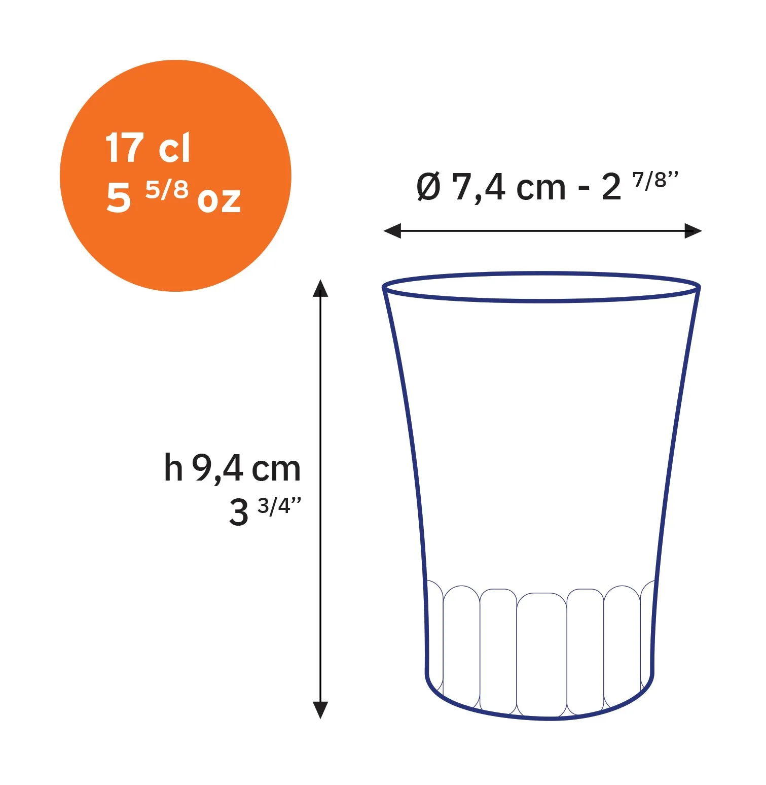 Amalfi Glass Tumbler Set of 4