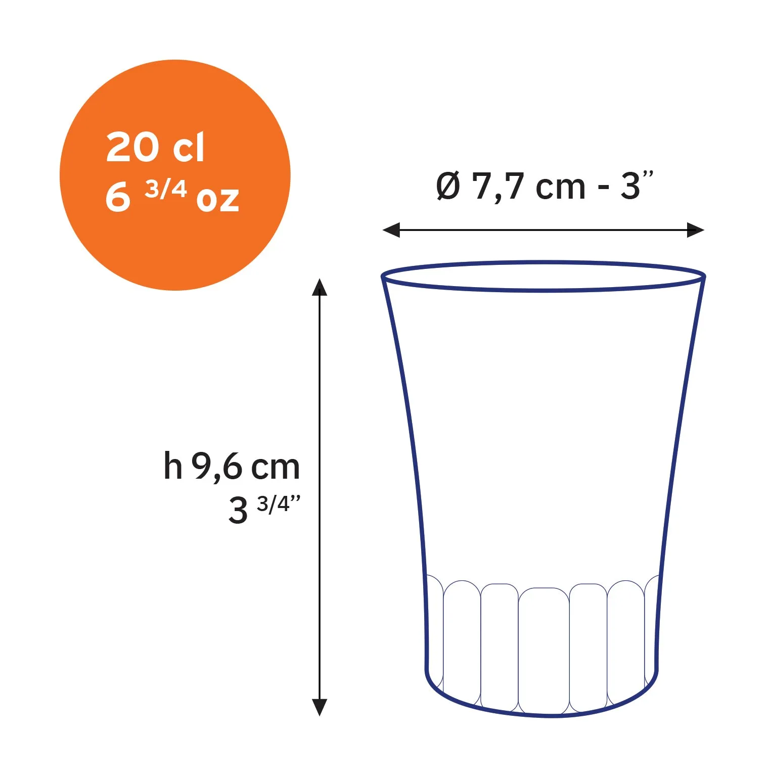 Amalfi Glass Tumbler Set of 4
