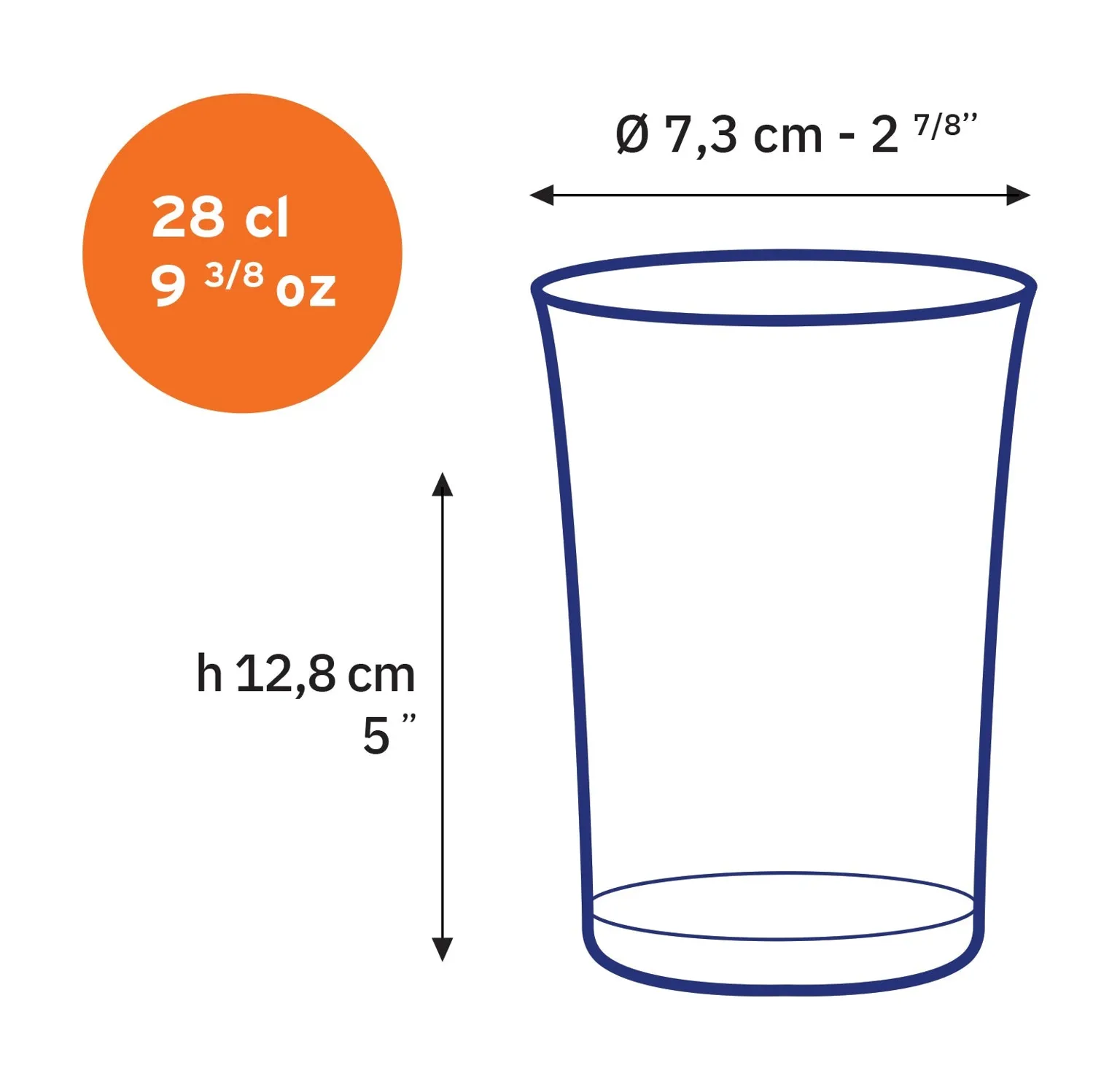 Lys Amber Glass Tumbler - Set of 6