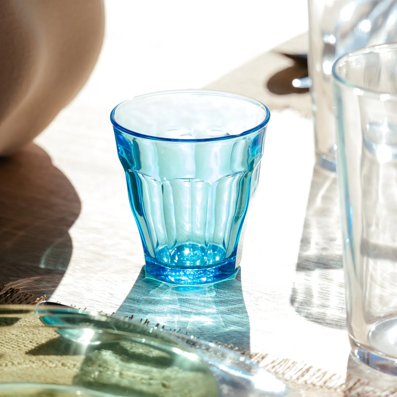 Turquoise Glass Tumbler - Set of 6